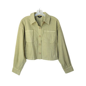 PAIGE Connor Shacket - Pale Olive - S